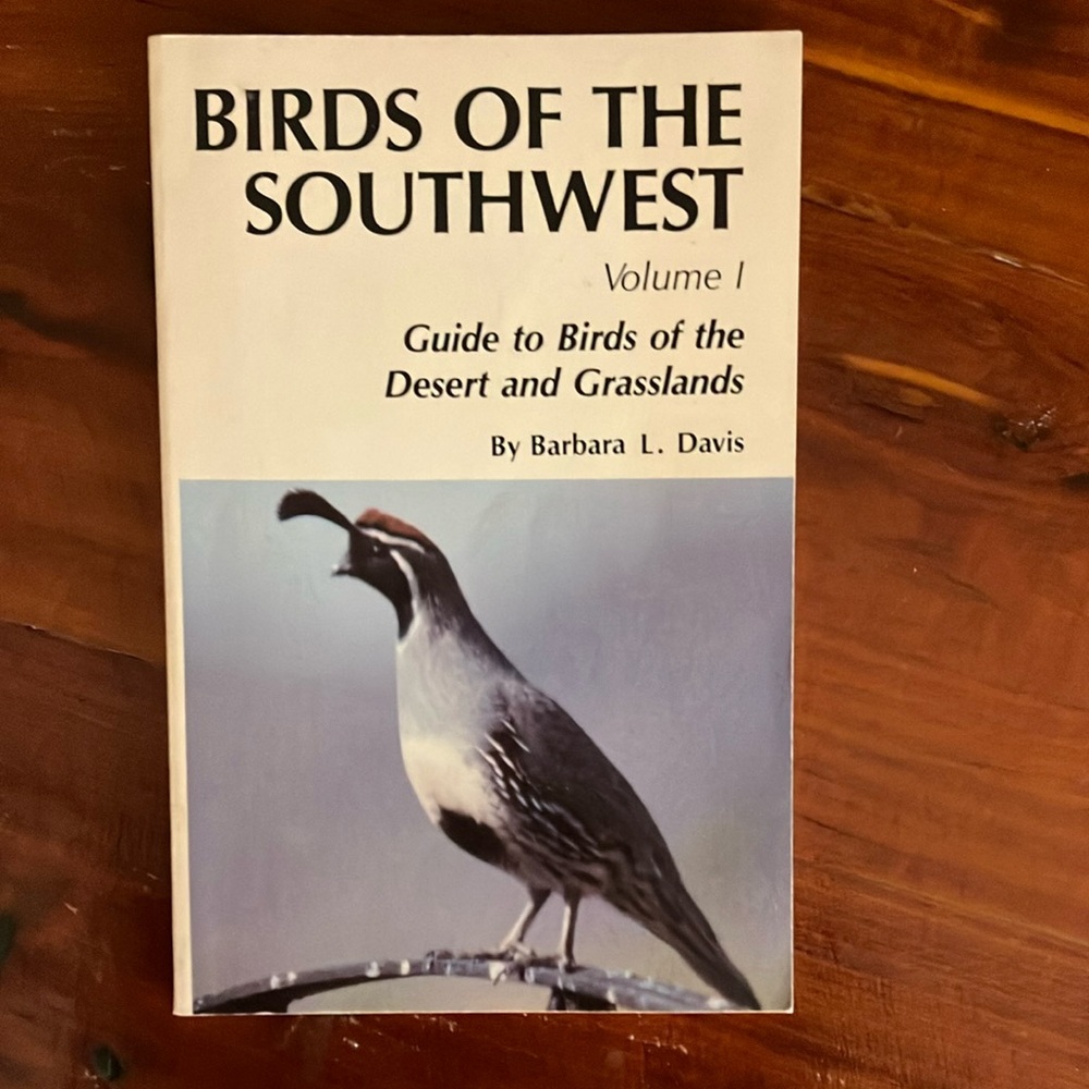 Bird Field Guide Book Birds of the Southwest Paperback Desert & Grasslands